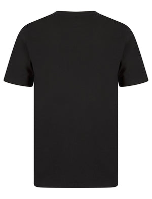 Spectre (5 Pack) Crew Neck Cotton T-Shirts in Jet Black - Tokyo Laundry