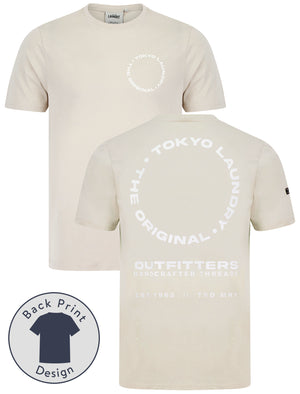 Kade Motif Cotton Jersey T-Shirt in Light Stone - Tokyo Laundry