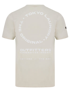 Kade Motif Cotton Jersey T-Shirt in Light Stone - Tokyo Laundry