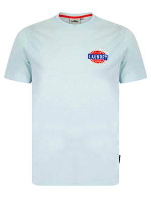 Midi Motif Cotton Jersey T-Shirt in Ice Water - Tokyo Laundry