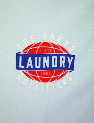 Midi Motif Cotton Jersey T-Shirt in Ice Water - Tokyo Laundry