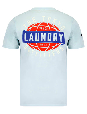 Midi Motif Cotton Jersey T-Shirt in Ice Water - Tokyo Laundry