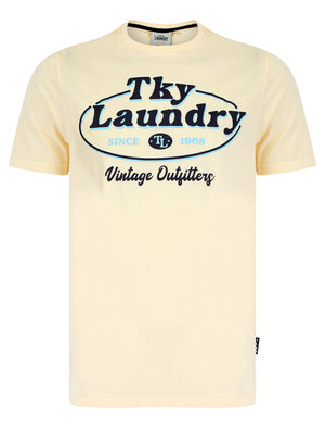 Standard Motif Cotton Jersey T-Shirt in Tofu - Tokyo Laundry