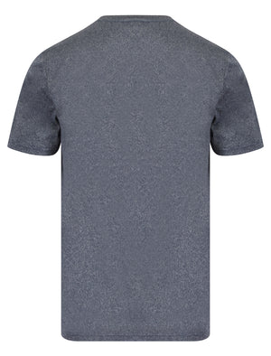 Adapt Motif Jersey Grindle Crew-Neck T-Shirt in Maritime Blue - Tokyo Laundry