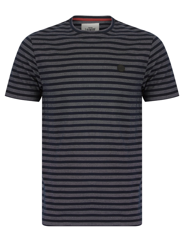 Morris Grindle Stripe Cotton T-Shirt in Navy Stripe - Tokyo Laundry