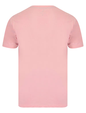 Newry Motif Cotton Jersey T-Shirt in Rose Shadow - South Shore