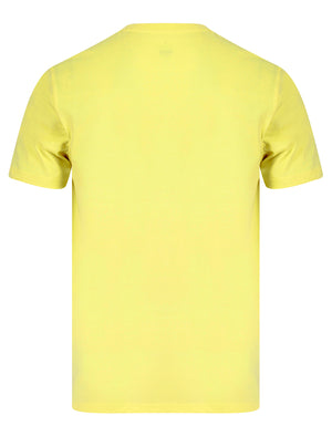 Armagh Motif Cotton Jersey T-Shirt in Pastel Yellow - South Shore