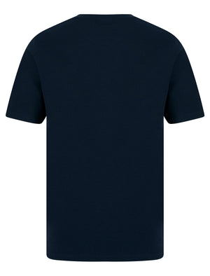 Tarot Cotton Blend Jersey Crew Neck T-Shirt in Sky Captain Navy - Tokyo Laundry