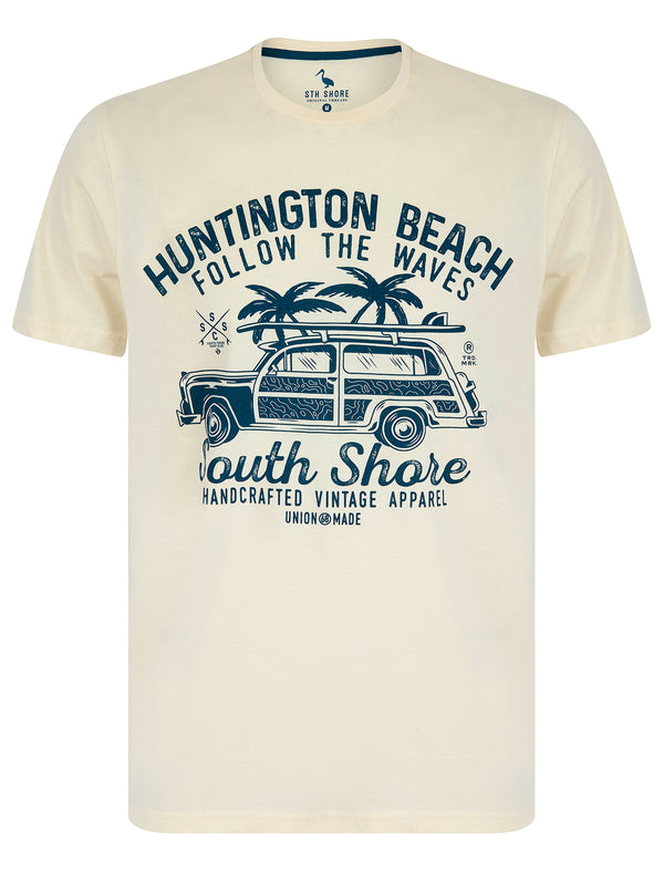 Colwell Motif Cotton Jersey T-Shirt in Marshmallow White - South Shore