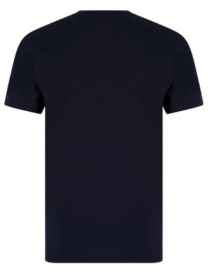 Colwell Motif Cotton Jersey T-Shirt in Sky Captain Navy - South Shore