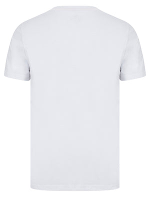 Derbyshire Motif Cotton Jersey T-Shirt in Bright White - South Shore