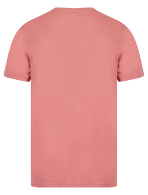 Mayfielding Motif Cotton Jersey T-Shirt in Dusty Rose - South Shore