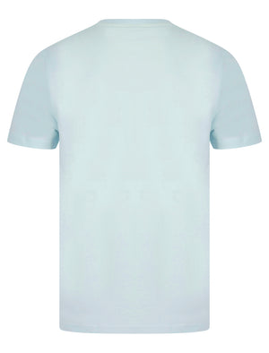 Barton Motif Cotton Jersey Crew Neck T-Shirt in Ice Water - Tokyo Laundry