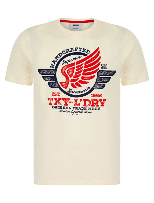 Hampson Motif Cotton Jersey T-Shirt in Tofu - Tokyo Laundry