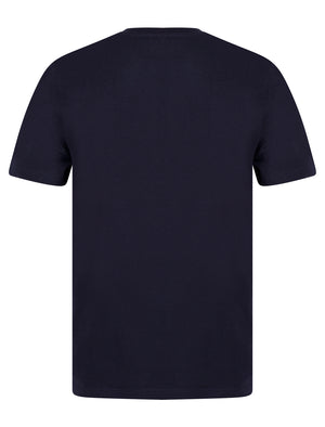 Cressingham Motif Cotton Jersey Crew Neck T-Shirt in Inkling - Tokyo Laundry