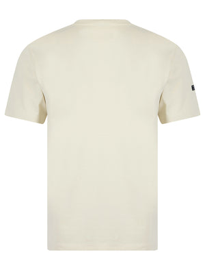 Carcle Embroidery & Print Motif Cotton Jersey T-Shirt in Summer Sand - Tokyo Laundry