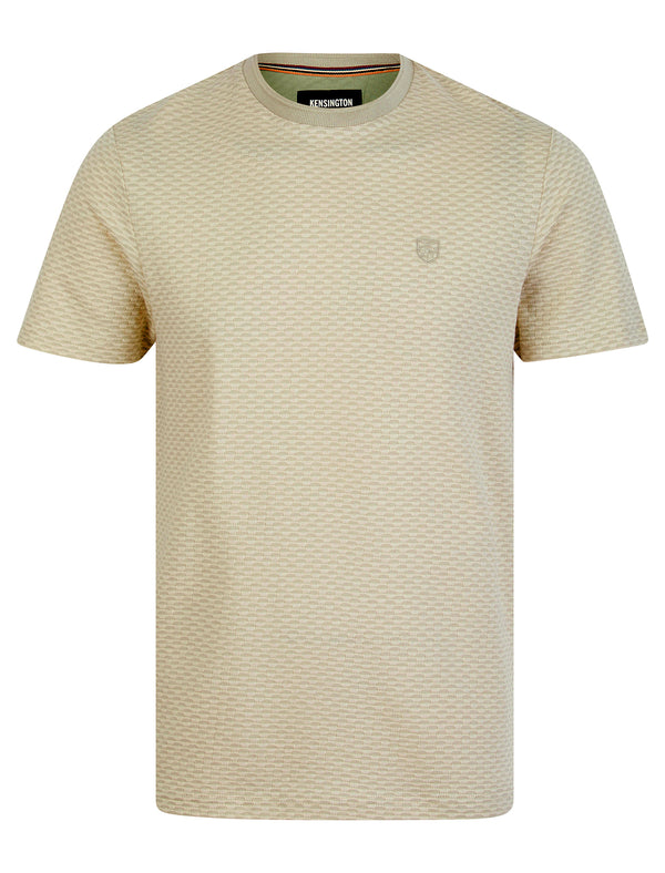 Wilditch Jacquard Weave Cotton Crew Neck T-Shirt in Silver Lining - Kensington Eastside