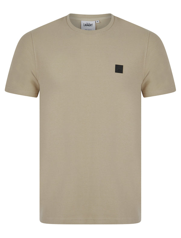 Tarot Cotton Blend Jersey Crew Neck T-Shirt in Trench Coat - Tokyo Laundry