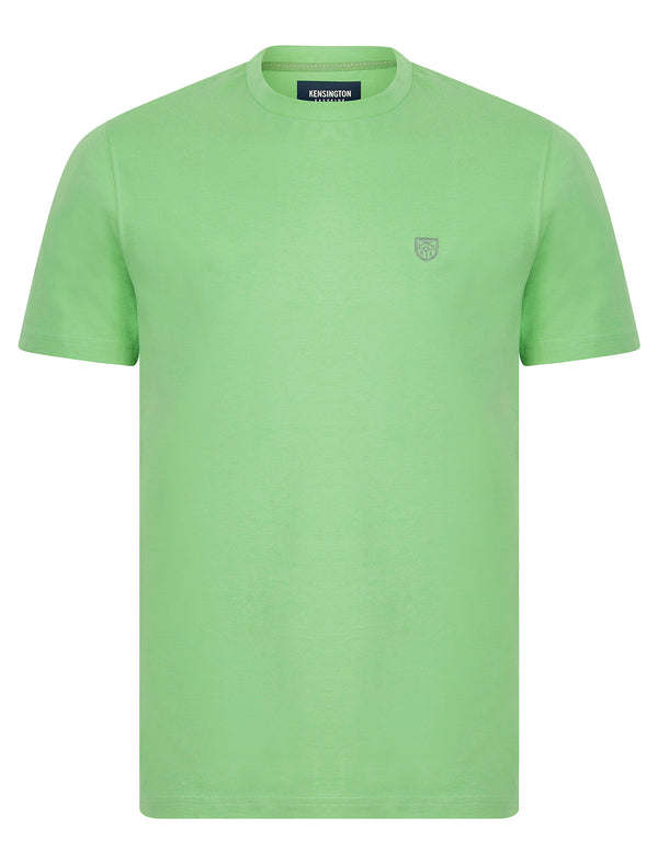 Bisley Crew Neck Soft Peached Cotton Jersey T-Shirt in Fair Green - Kensington Eastside