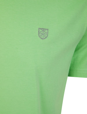 Bisley Crew Neck Soft Peached Cotton Jersey T-Shirt in Fair Green - Kensington Eastside