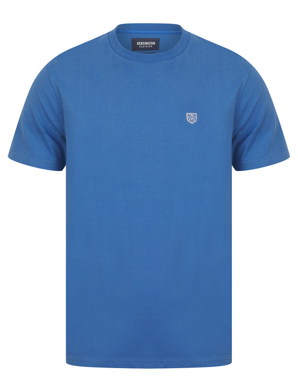 Bisley Crew Neck Soft Peached Cotton Jersey T-Shirt in Dutch Blue - Kensington Eastside