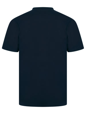 Bisley Crew Neck Soft Peached Cotton Jersey T-Shirt in Sky Captain Navy - Kensington Eastside
