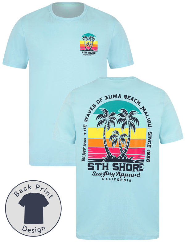 Baros Reverse Print Vintage Retro Graphic Motif Cotton Jersey T-Shirt in Summer Song - South Shore