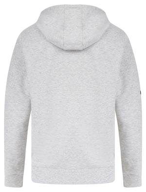 Valence Motif Brushback Fleece Pullover Hoodie in Ice Grey Marl - Tokyo Laundry