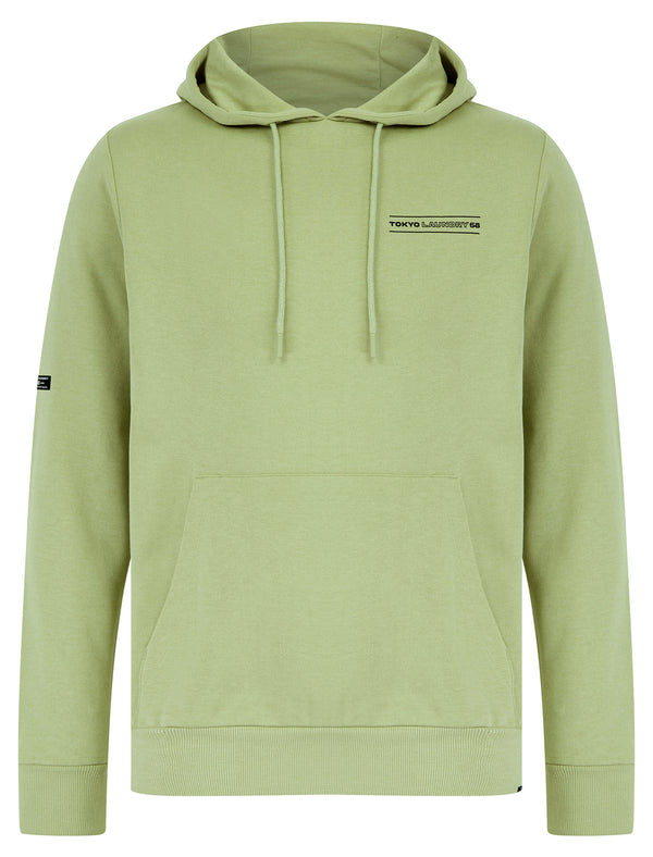 Valence Motif Brushback Fleece Pullover Hoodie in Sage Green - Tokyo Laundry