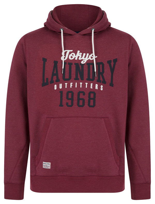 Search Motif Brushback Fleece Pullover Hoodie in Red Grindle - Tokyo Laundry