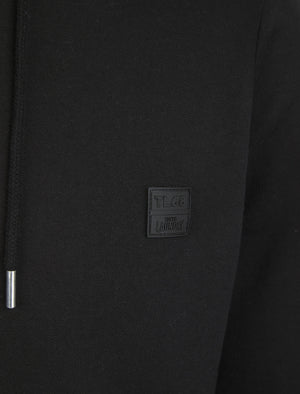 Hargrove (3 Pack) Plain Brushback Fleece Pullover Hoodies Set in Sky Captain Navy / Light Grey Marl / Jet Black - Tokyo Laundry