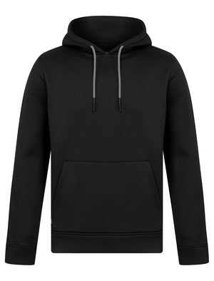 Valdemar Plain Brushback Fleece Pullover Hoodie in Jet Black - Tokyo Laundry