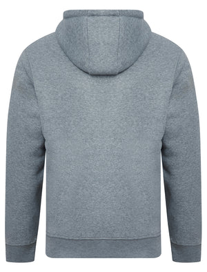 Valdemar Plain Brushback Fleece Pullover Hoodie in Light Grey Marl - Tokyo Laundry