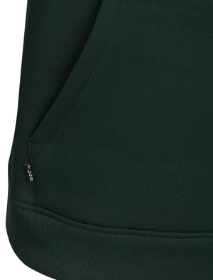 Valdemar Plain Brushback Fleece Pullover Hoodie in Darkest Spruce - Tokyo Laundry
