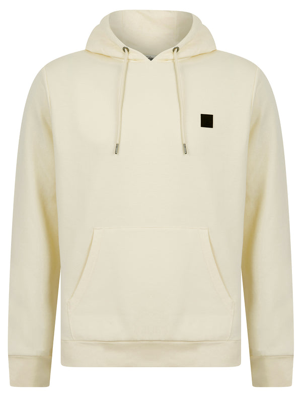 Tancred Plain Brushback Fleece Pullover Hoodie in Pristine Cream - Tokyo Laundry