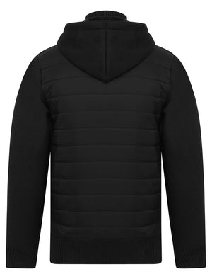 Slay Lightweight Quilted Hooded Jacket Top in Jet Black - Kensington Eastside
