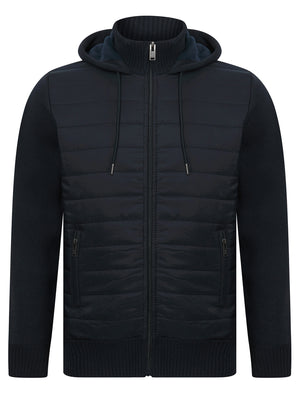 Slay Lightweight Quilted Hooded Jacket Top in Peacoat Blue - Kensington Eastside