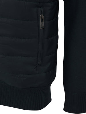 Slay Lightweight Quilted Hooded Jacket Top in Peacoat Blue - Kensington Eastside