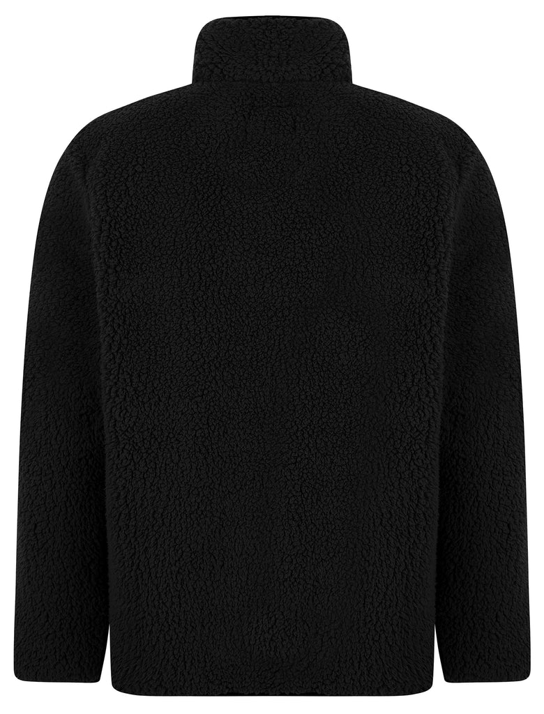 Palomas Sherpa Borg Fleece Funnel Neck Jacket Top with Zip Fasten Pock ...