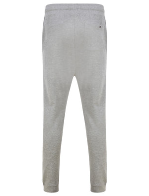 OG Tokyo Brushback Fleece Cuffed Joggers in Mid Grey Marl - Tokyo Laundry