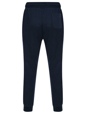 Taper Cuffed Joggers with Tape Detail in Sky Captain Navy Marl - Tokyo Laundry