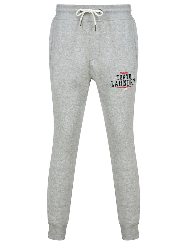 Dischord Brushback Fleece Cuffed Joggers in Light Grey Marl – Tokyo Laundry