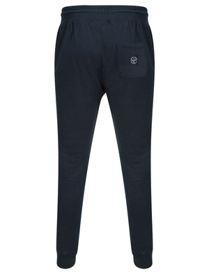 Dischord Brushback Fleece Cuffed Joggers in Sky Captain Navy - Tokyo Laundry