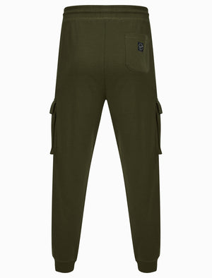 Frankie Multi-Pocket Cargo Style Cuffed Joggers in Dusty Olive - Tokyo Laundry