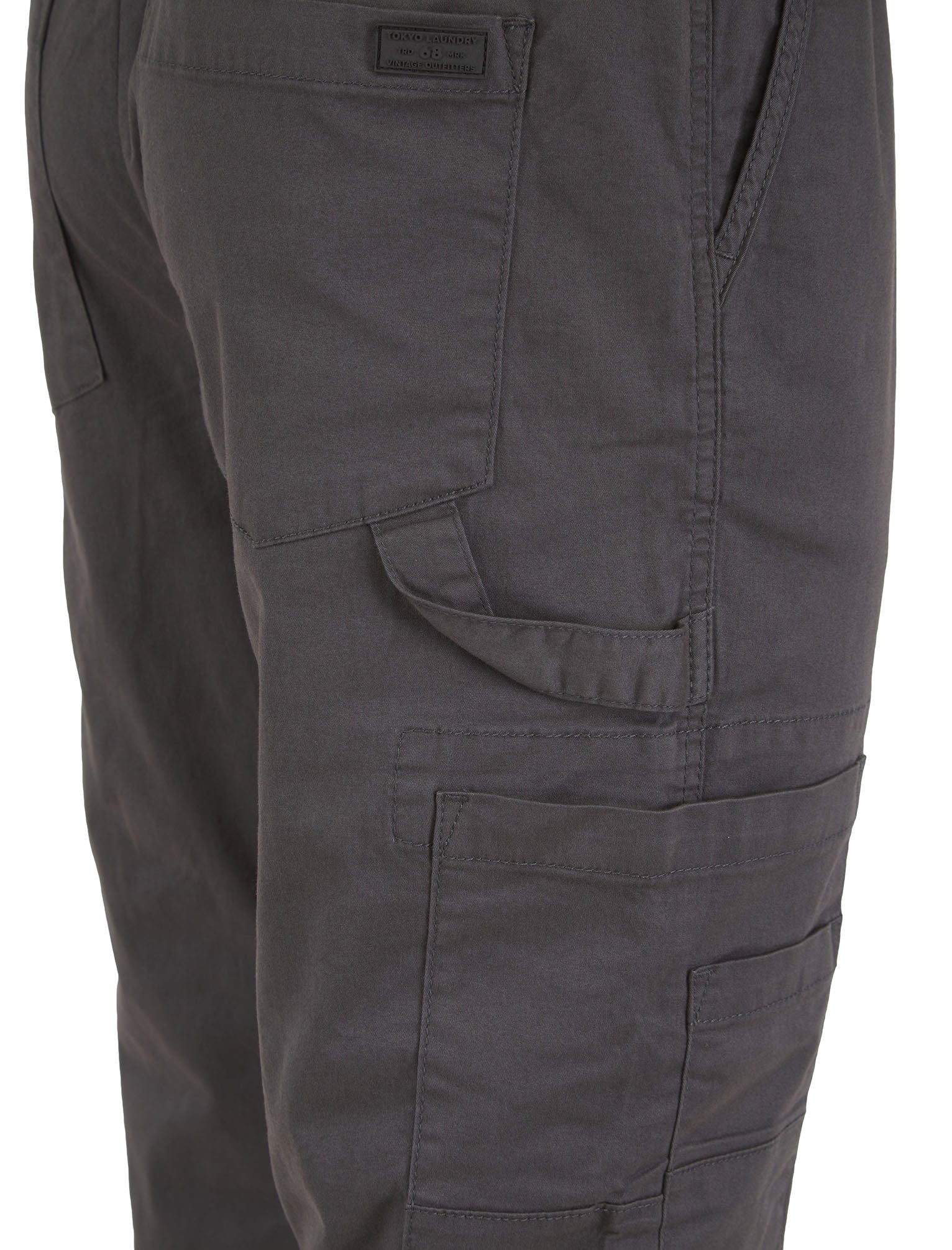 Lance Stretch Cotton Cuffed Multi-Pocket Cargo Jogger Pants in
