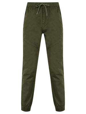 Portmany 2 Stretch Cotton Twill Cuffed Cargo Jogger Pants in Grape Leaf - Tokyo Laundry