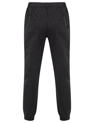 Mauro Stretch Cotton Twill Cuffed Cargo Jogger Pants in Gray Pinstripe - Tokyo Laundry