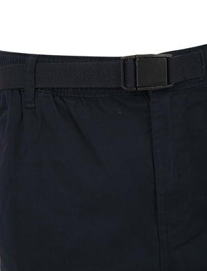 Mauro Stretch Cotton Twill Cuffed Cargo Jogger Pants in Sky Captain Navy - Tokyo Laundry