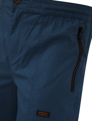 Kofi Stretch Cotton Blend Zip Pocket Cuffed Cargo Jogger Pants in