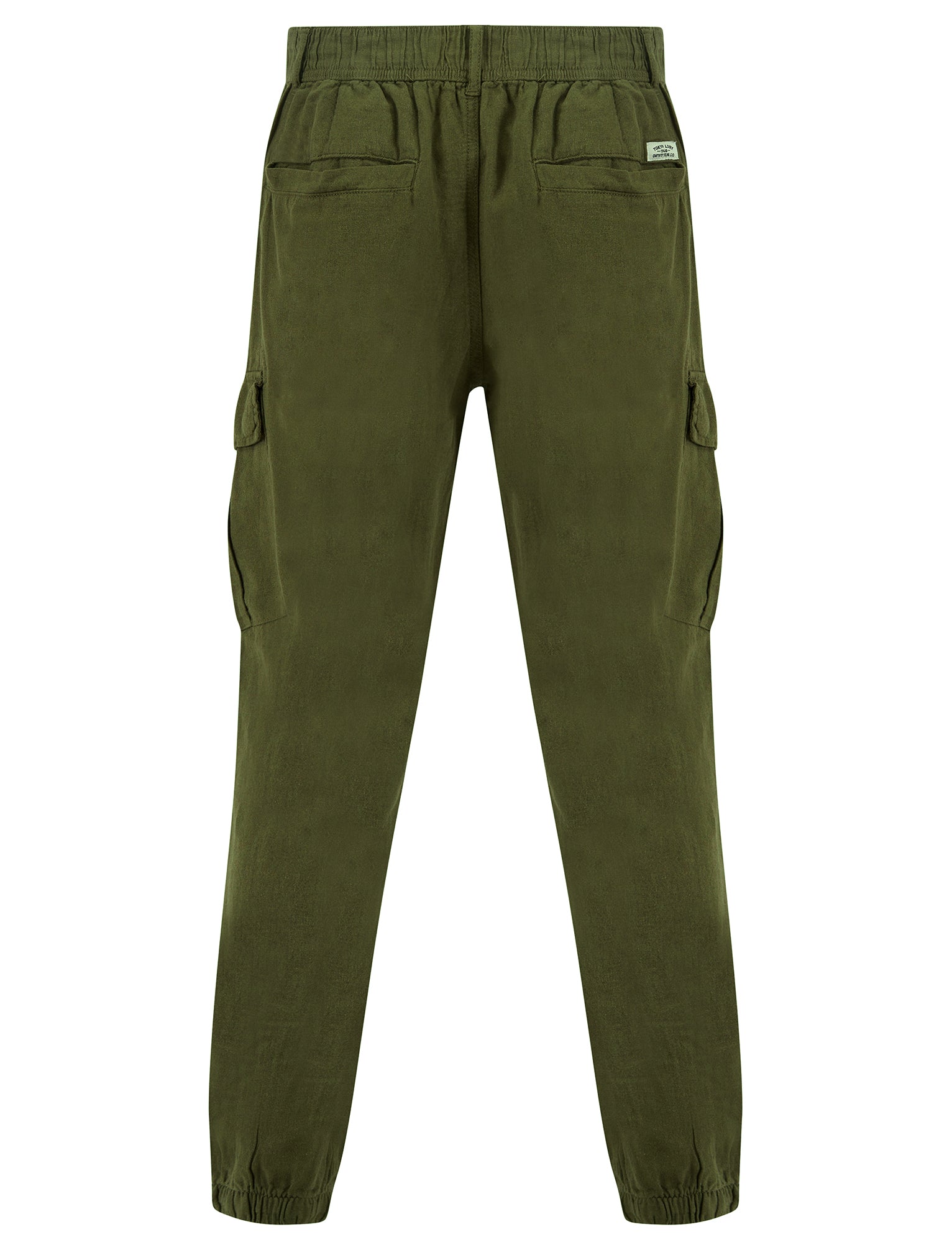 Idas Linen Cotton Comfort Fit Elasticated Waist Cargo